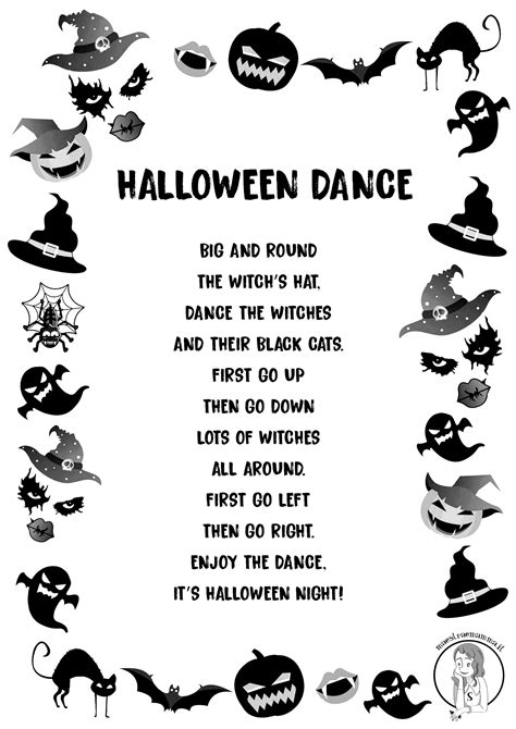 Trick Or Treat Halloween Poem Petite Poesie Sur A Halloween Printable Activities - Poems For Kids - Halloween
